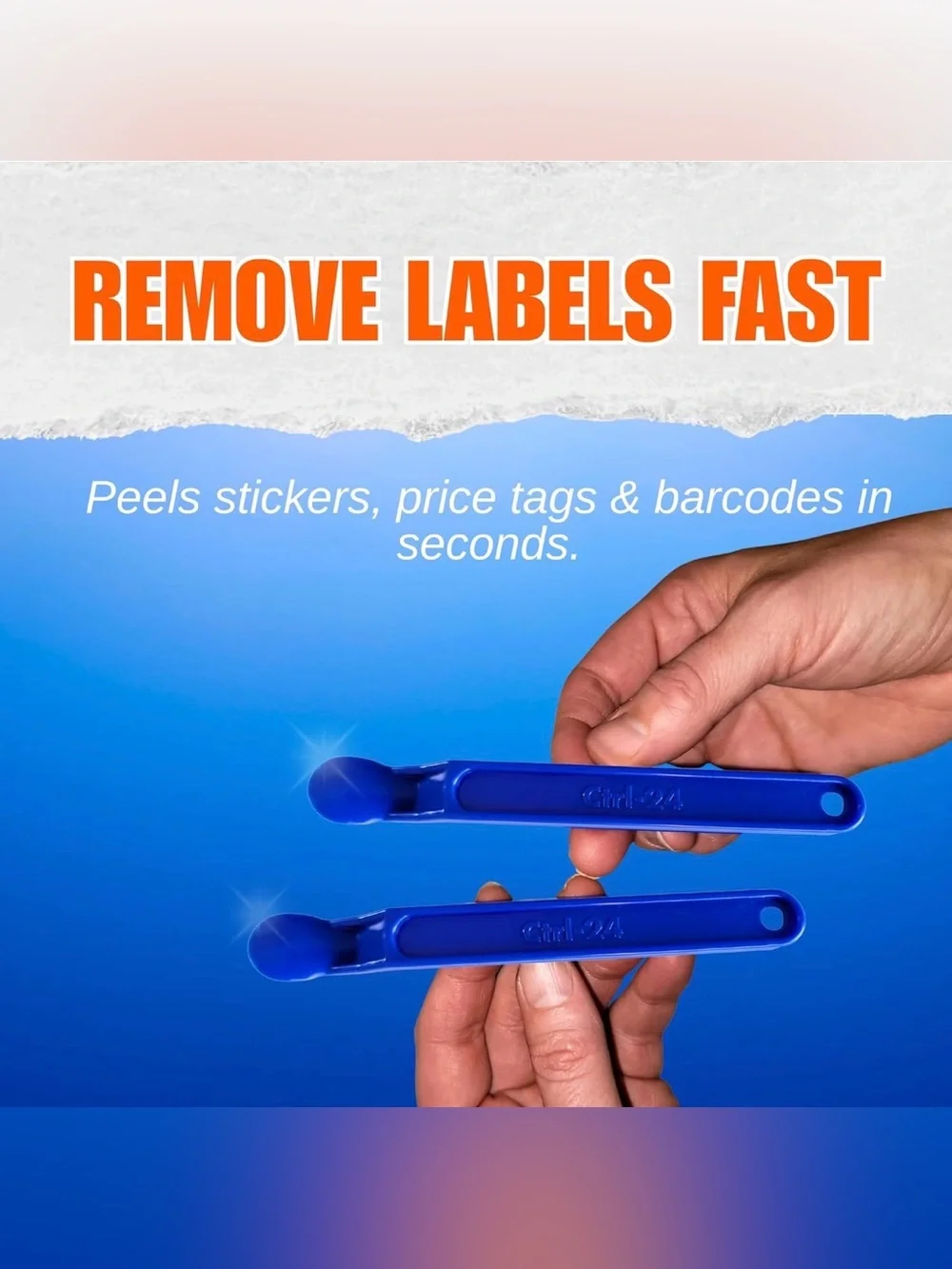 Box Opener, Sticker, & Label Remover Tools - for Packages, Plastic, Glass Set 3